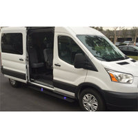 AMP Research 76259-01A PowerStep Electric Running Boards Plug N Play System for 2014-2018 Ford Transit (Driver Passenger Side) Gas Only