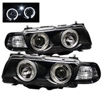 ( Spyder ) - Projector Headlights 1PC - Xenon/HID Model Only ( Not Compatible With Halogen Model ) - LED Halo - Black - High H1 - Low D2S (Not Included)