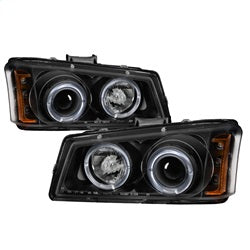 ( Spyder ) - Projector Headlights - Amber Reflector - Black - Hig