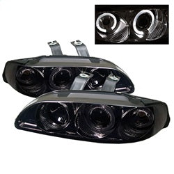 ( Spyder ) - LED Halo - Amber Reflector - Smoke - High H1 (Included) - Low H1 (Included)