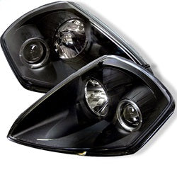 ( Spyder ) - Projector Headlights - LED Halo - Black - High H1 (Included) - Low H1 (Included)