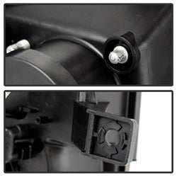 ( Spyder ) - Projector Headlights - Halogen Model Only ( Not Compatible with Factory Xenon/HID Model ) - Light Bar DRL - Chrome - High/Low H7 (Included)