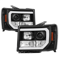 ( Spyder) - Version 2 Projector Headlights - Light Bar DRL LED - Black