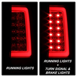 ( Spyder ) - Version 3 Light Bar LED Tail Lights - Black Smoke