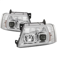( Spyder ) - Light Bar Projector Headlights - Chrome