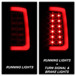 ( Spyder ) - Version 2 Light Bar LED Tail Lights - Black Smoke