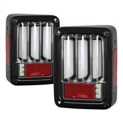 ( Spyder ) - Version 2 Light Bar Sequential Turn Signal LED Tail Lights - Black