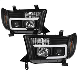 ( Spyder ) - Version 2 Projector Headlights - Light Bar DRL - Black