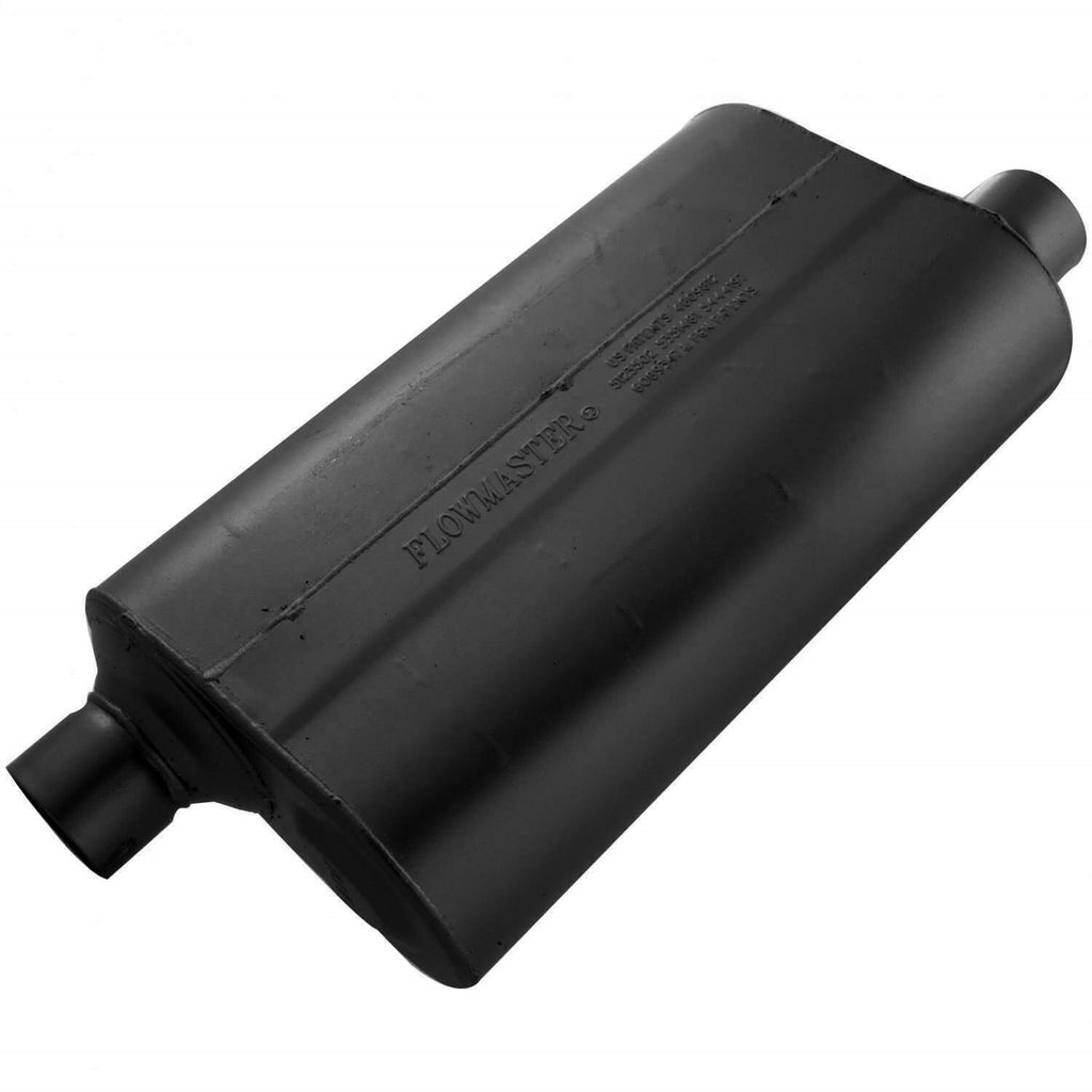 Flowmaster 52558 Super 50 Muffler - 2.50 Offset In / 2.50 Offset Out - Mild Sound