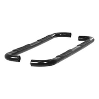 3" Round Black Steel Side Bars Select Chevrolet GMC C K