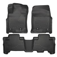 Husky Liners 99571 | Husky Liners Front & 2nd Seat Floor Liners, Fits 13-C 4RUNNER FRONT & 2ND SEAT FLOOR LINERS BLACK