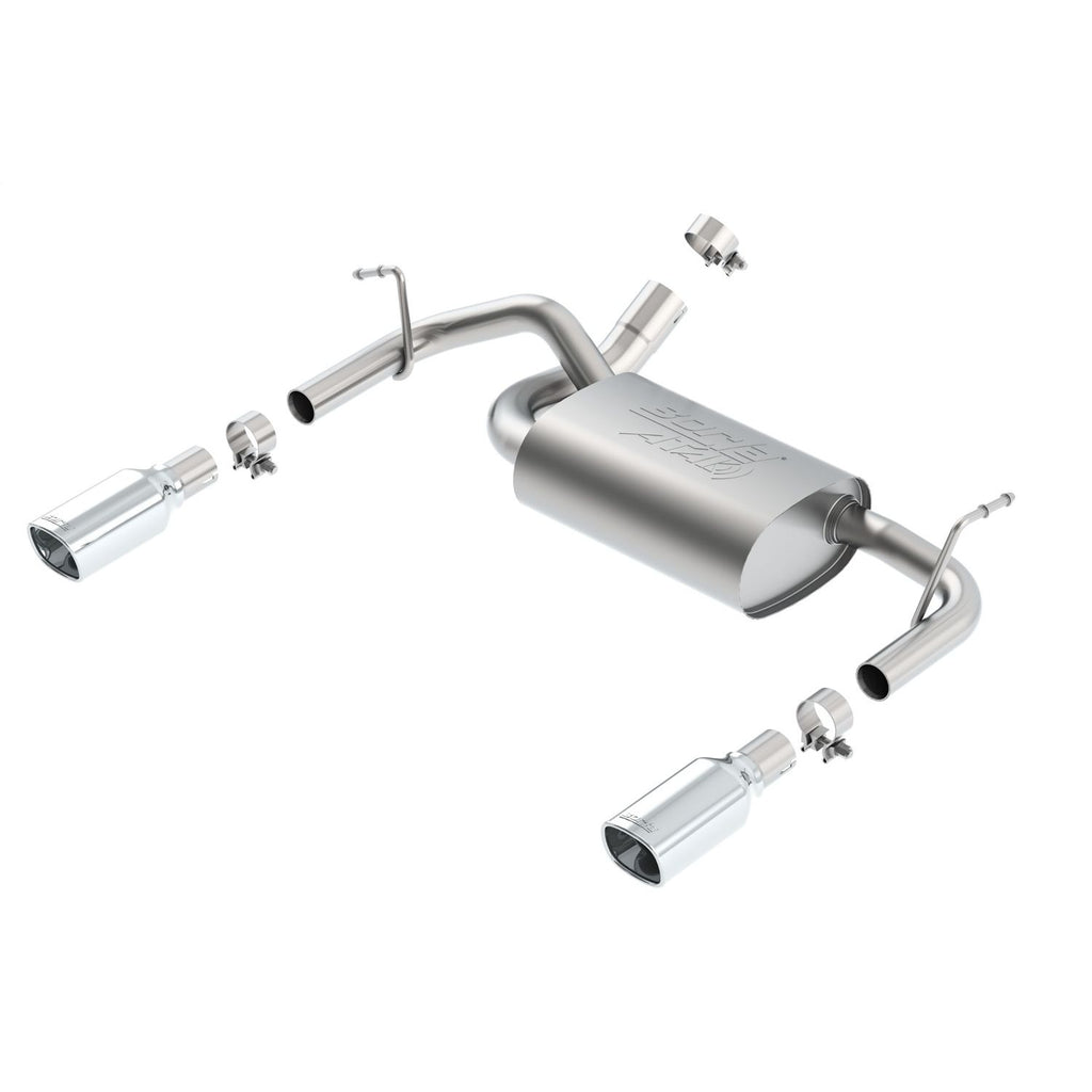 Borla 11860 | Borla S SQ RL AC SR ATAK 2.5";2" TIP 3.5in for 2012-2018 Jeep Wrangler JK/JKU 3.6L V6 Automatic; Manual Transmission; 4 Wheel Drive 2 and 4-Door.