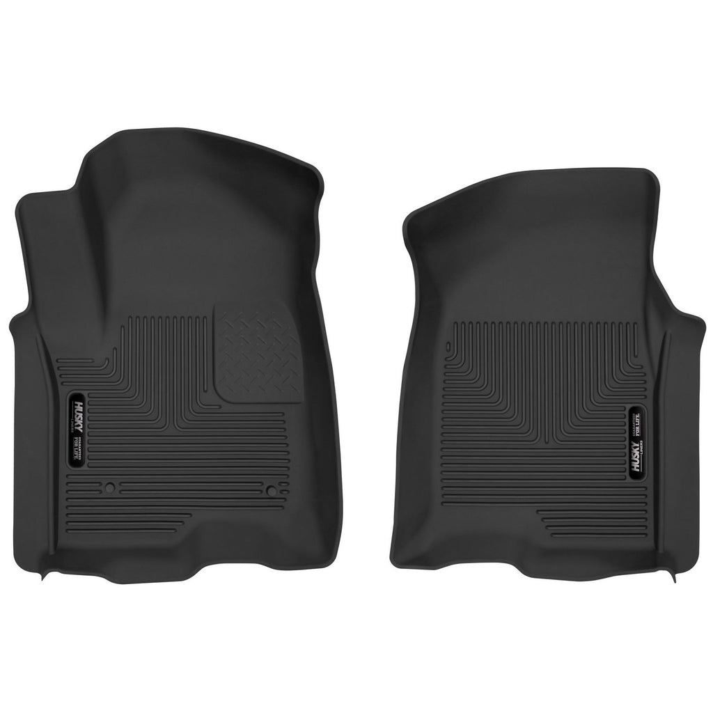 Husky Liners 54101 | Husky Liners Front Floor Liners, Fits 19-C SILVERADO/SIERRA 1500 FRONT FLOOR LINERS BLACK