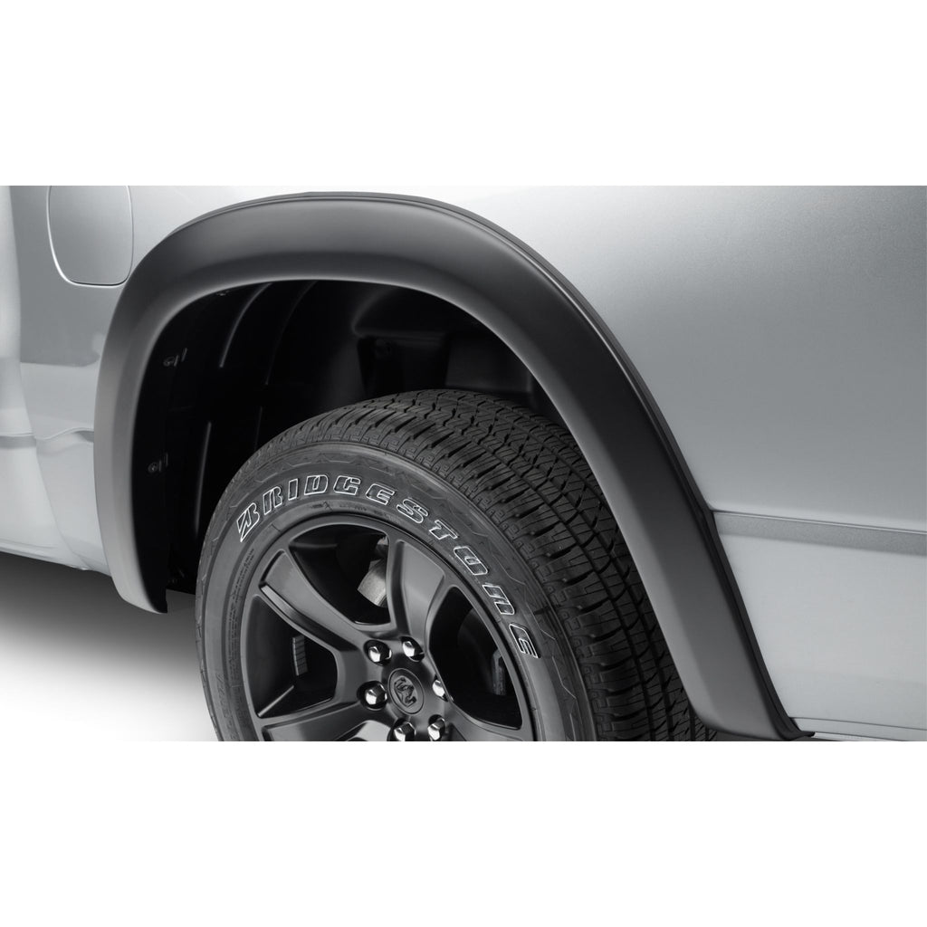 Bushwacker 50062-02 Black OE-Style Smooth Finish Rear Fender Flares for 2019-2022 Ram 1500; Will not fit Rebel and TRX models