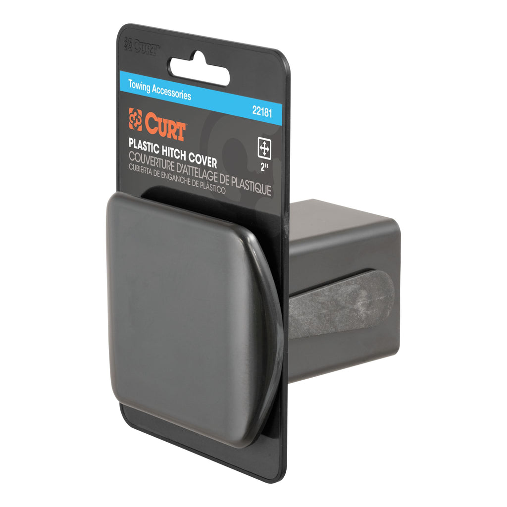 2" Black Plastic Hitch Tube Cover (Packaged)