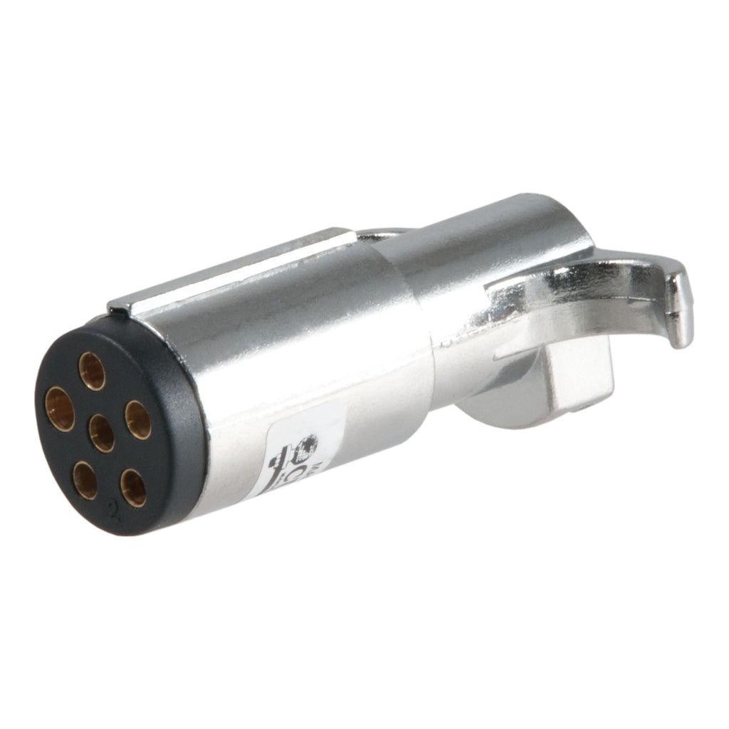 6-Way Round Connector Plug (Trailer Side Chrome Plastic)