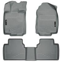 Husky Liners 98362 | Husky Liners Front & 2nd Seat Floor Liners, Fits 10-12 FUSION/MILAN/06-12 ZEPHYR/10-12 MKZ CUSTOM MOLDED FRONT & 2ND SEAT LINER GREY