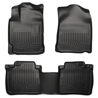 Husky Liners 98541 | Husky Liners Front & 2nd Seat Floor Liners, Fits 09-11 VENZA FRONT & 2ND SEAT FLOOR LINERS BLACK