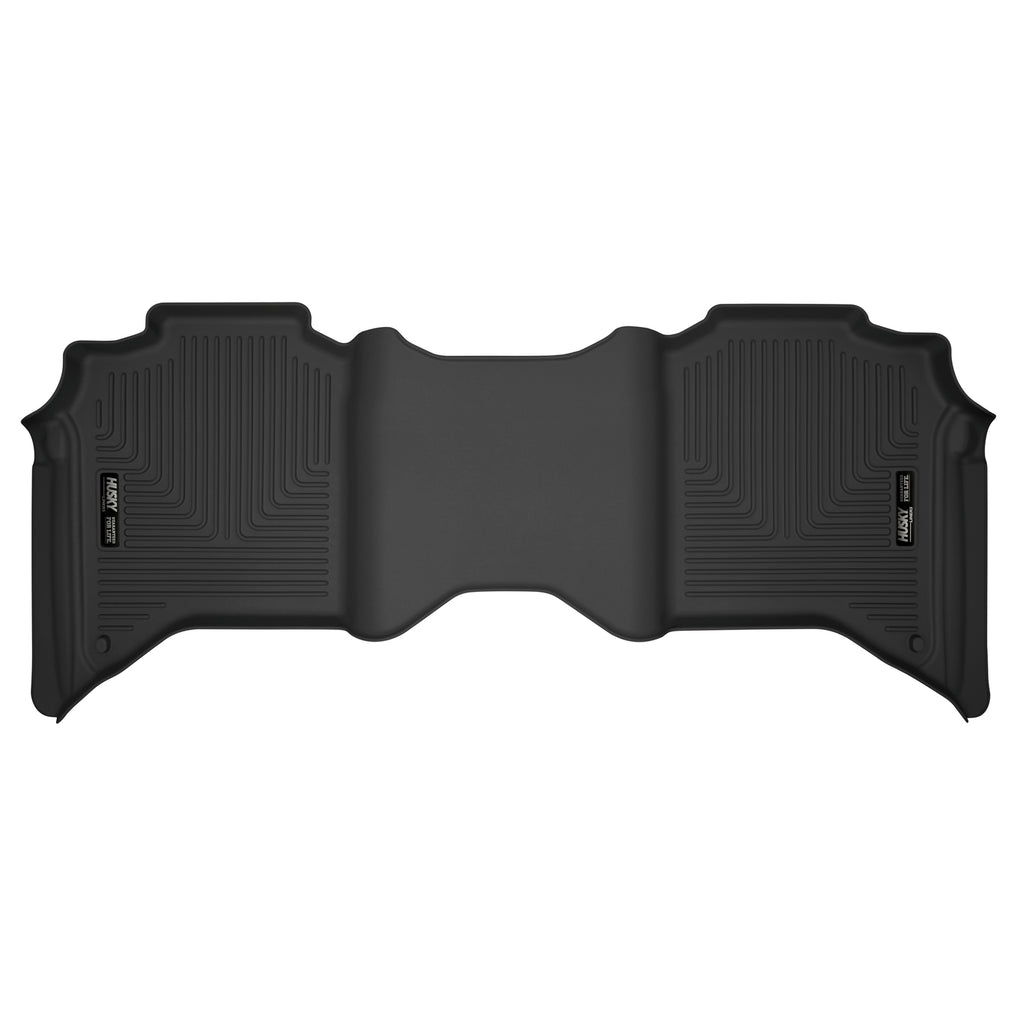 Husky Liners 54771 | Husky Liners 2nd Seat Floor Liner, Fits 19-C RAM 3500 CREW CAB 2ND SEAT FLOOR LINER X-ACT CONTOUR SERIES BLACK