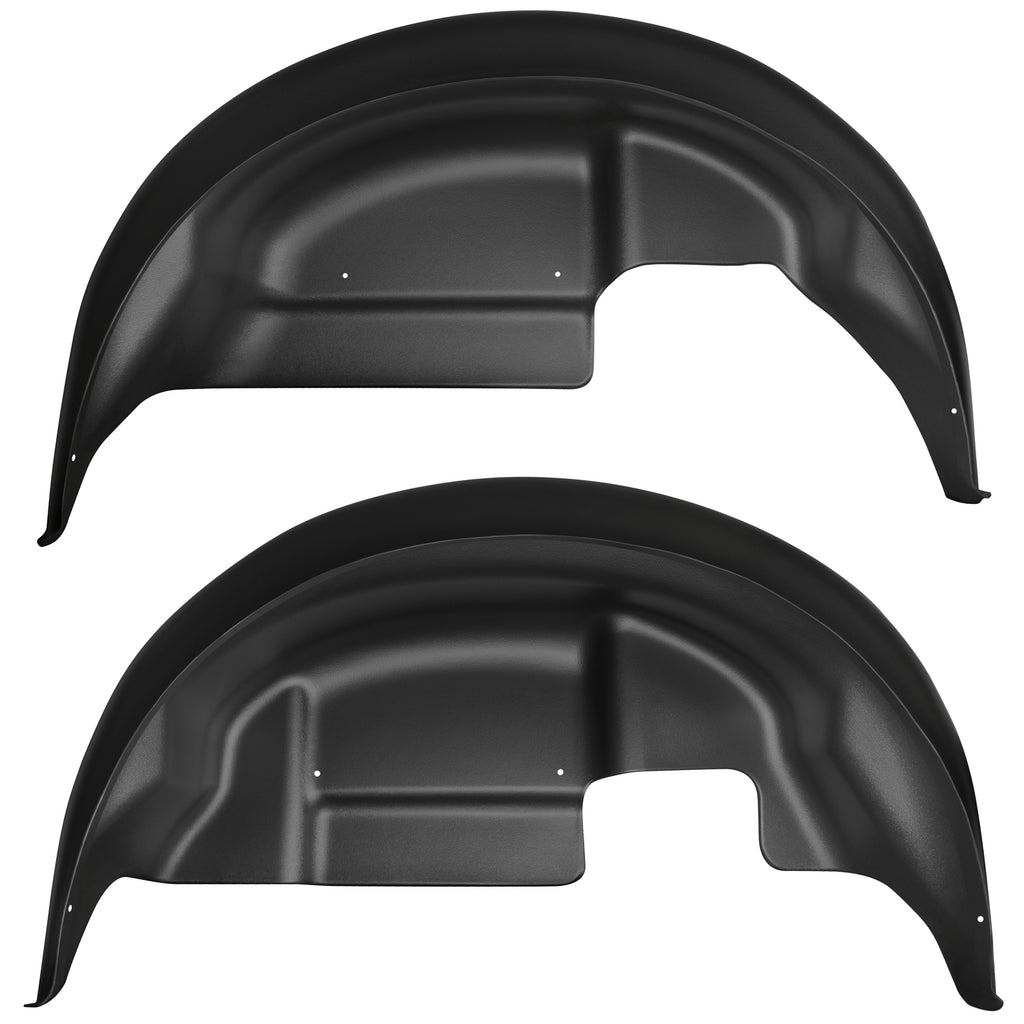 Husky Liners 79151 | Husky Liners Rear Wheel Well Guards, Fits 17-C F150 RAPTOR REAR WHEEL WELL GUARDS BLACK