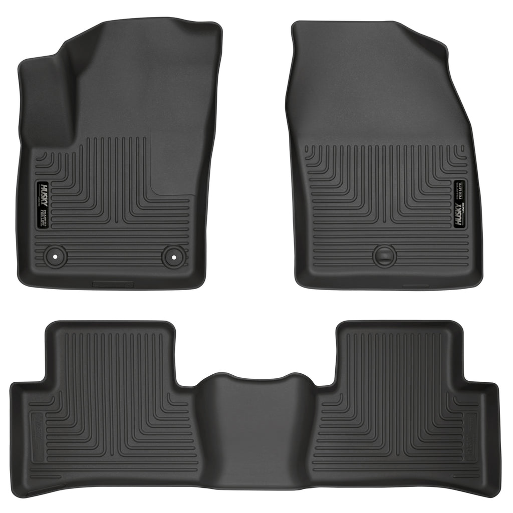 Husky Liners 95651 | Husky Liners Front & 2nd Seat Floor Liners, Fits 18-C C-HR FRONT & 2ND SEAT FLOOR LINERS WEATHERBEATER SERIES BLACK
