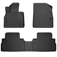 Husky Liners 95691 | Husky Liners Front & 2nd Seat Floor Liners, Fits 20-C TELLURIDE FRONT & 2ND SEAT FLOOR LINERS BLACK