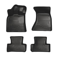 Husky Liners 96401 | Husky Liners Front & 2nd Seat Floor Liners, Fits 12-16 A6 13-14 S6 2ND SEAT LINER IS TWO PIECES FRONT/2ND SEAT LINERS WEATHERBEATER BLACK