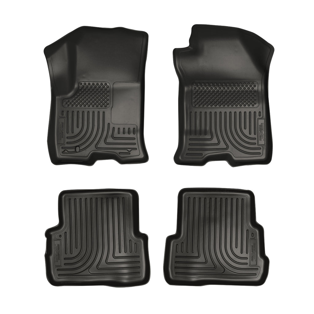 Husky Liners 98311 | Husky Liners Front & 2nd Seat Floor Liners, Fits 08-11 FOCUS 4-DOOR FRONT AND SECOND SEAT LINER BLACK