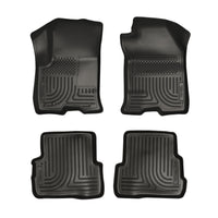 Husky Liners 98311 | Husky Liners Front & 2nd Seat Floor Liners, Fits 08-11 FOCUS 4-DOOR FRONT AND SECOND SEAT LINER BLACK
