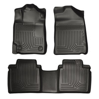 Husky Liners 98501 | Husky Liners Front & 2nd Seat Floor Liners, Fits 13-15 AVALON ELECTRIC/GAS FITS STANDARD AND HYBRID MODELS FRONT/2ND SEAT LINERS WEATHERBEATER BLACK