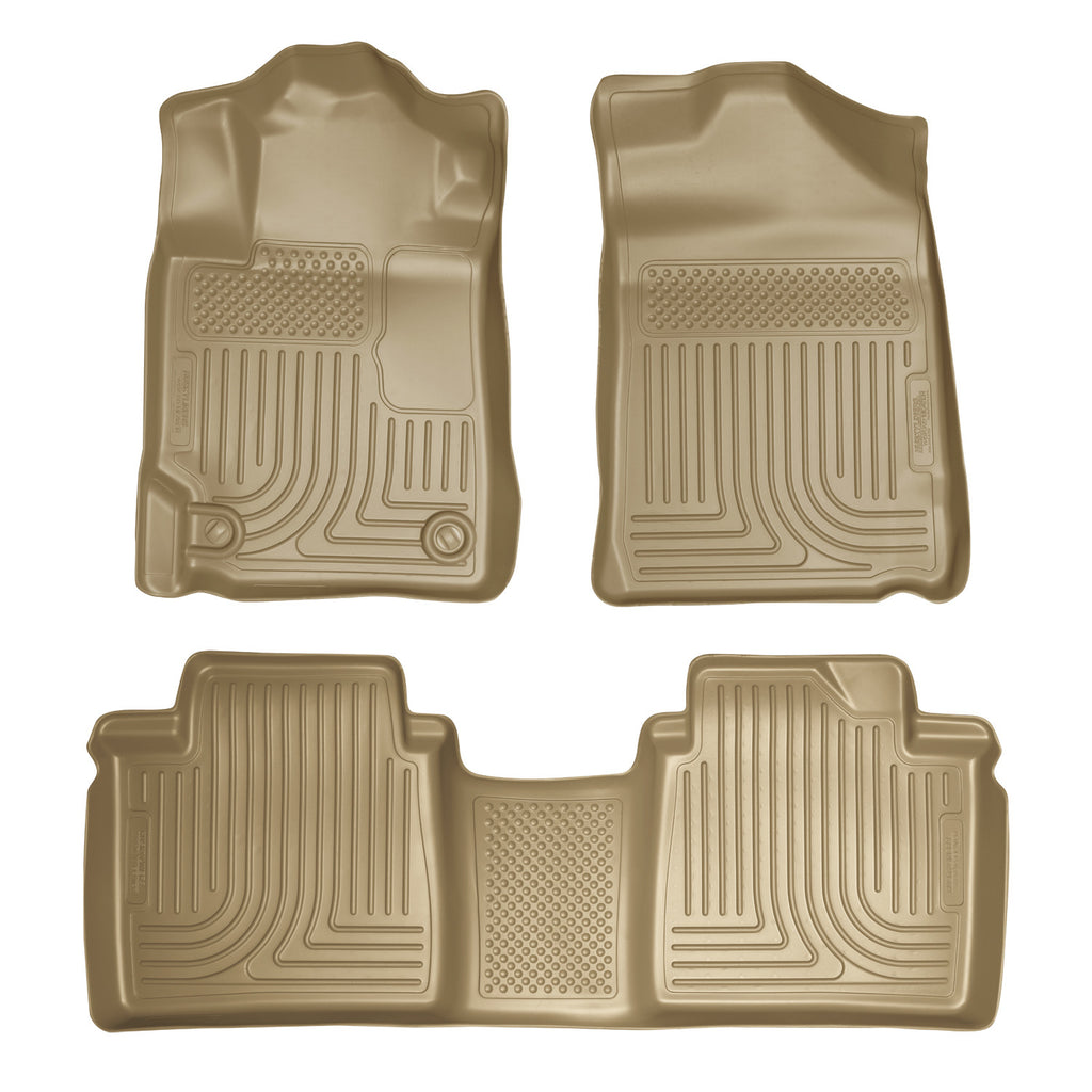 Husky Liners 98513 | Husky Liners Front & 2nd Seat Floor Liners, Fits 07-11 CAMRY FRONT AND SECOND SEAT LINER TAN