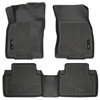 Husky Liners 98671 | Husky Liners Front & 2nd Seat Floor Liners, Fits 14-16 ROGUE FRONT/2ND SEAT FLOOR LINERS WEATHERBEATER SERIES BLACK