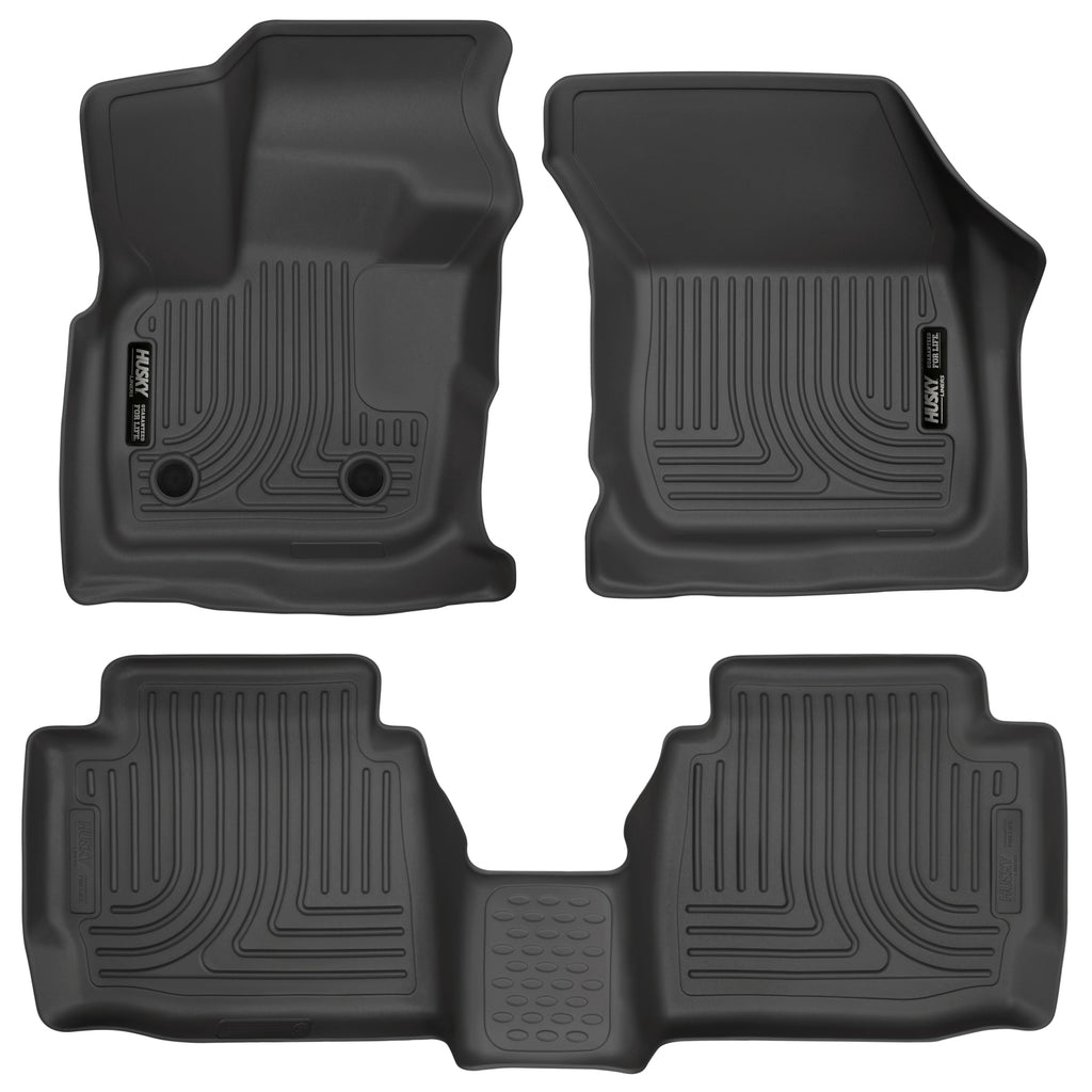 Husky Liners 98791 | Husky Liners Front & 2nd Seat Floor Liners, Fits 17-C FUSION/MKZ WEATHERBEATER SERIES BLACK