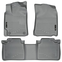Husky Liners 98902 | Husky Liners Front & 2nd Seat Floor Liners, Fits 12-17 CAMRY CUSTOM MOLDED FRONT & 2ND SEAT FLOOR LINERS GREY