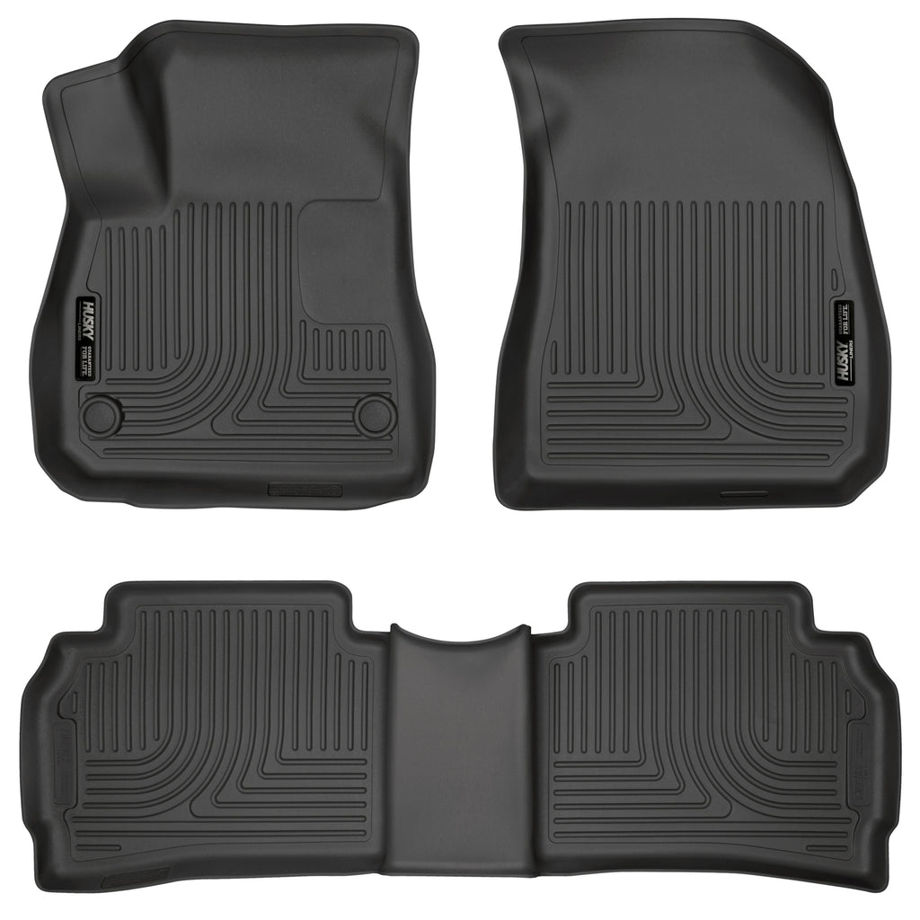 Husky Liners 99191 | Husky Liners Front & 2nd Seat Floor Liners, Fits 16-17 MALIBU WEATHERBEATER SERIES BLACK