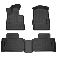 Husky Liners 99321 | Husky Liners Front & 2nd Seat Floor Liners, Fits 20-C EXPLORER FRONT & 2ND SEAT FLOOR LINERS BLACK