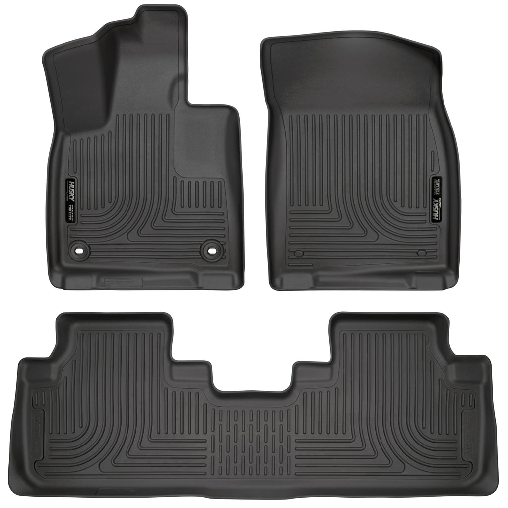 Husky Liners 99651 | Husky Liners Front & 2nd Seat Floor Liners; Front & 2nd Seat Floor Liners, Fits 16-17 RX350/RX450H WEATHERBEATER SERIES BLACK