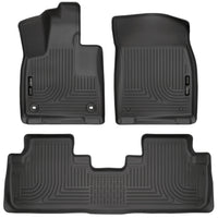 Husky Liners 99651 | Husky Liners Front & 2nd Seat Floor Liners; Front & 2nd Seat Floor Liners, Fits 16-17 RX350/RX450H WEATHERBEATER SERIES BLACK