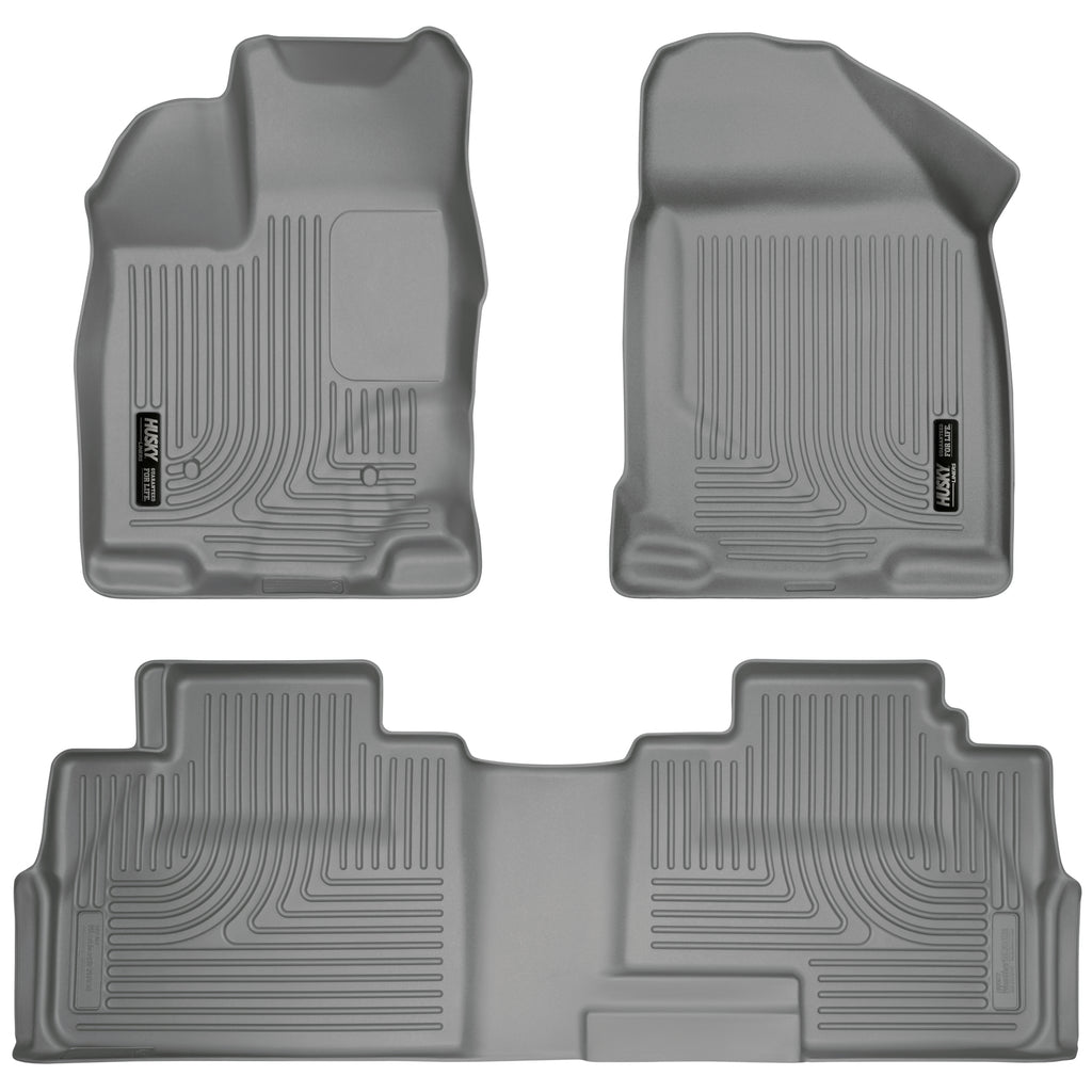 Husky Liners 99762 | Husky Liners Front & 2nd Seat Floor Liners, Fits 07-14 EDGE 07-15 MKX FRONT/2ND SEAT LINERS WEATHERBEATER GREY