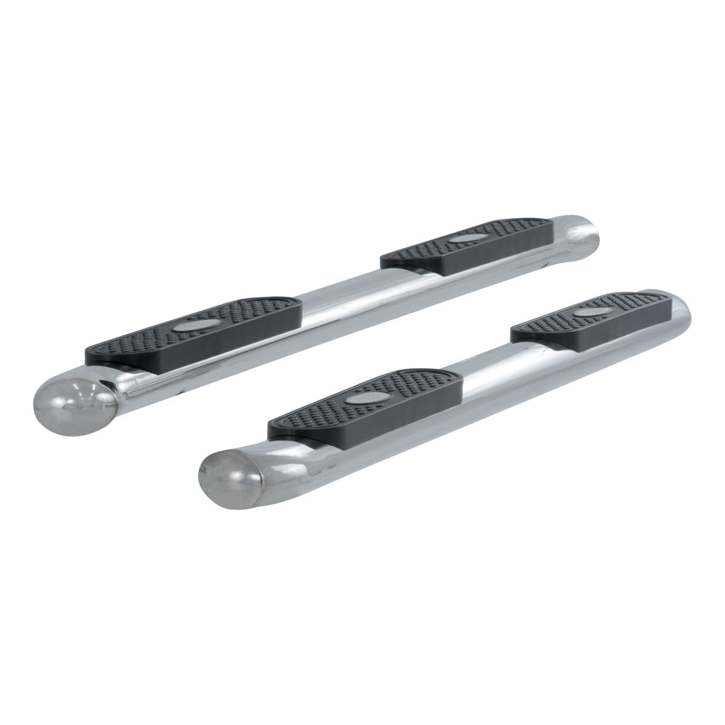 4" Polished Stainless Oval Side Bars Select Chevrolet Traverse GMC Acadia