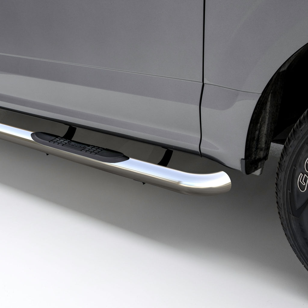 3" Round Polished Stainless Side Bars Select Jeep Cherokee
