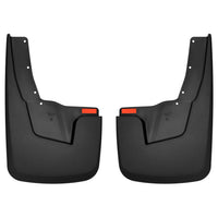 Husky Liners 59131 | Husky Liners Rear Mud Guards, Fits 19-C RAM 1500 VEHICLE HAS RAM OEM FENDER FLARES BLACK REAR WHEEL MUD GUARDS