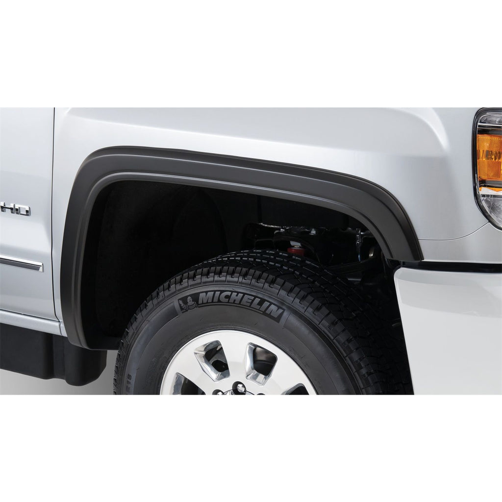 Bushwacker 40081-02 Black OE-Style Smooth Finish Front Fender Flares for 2007-2013 Sierra 1500; 2007-2014 Sierra 2500 HD