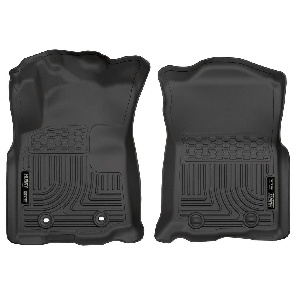 Husky Liners 13961 | Husky Liners Front Floor Liners, Fits 16-17 TACOMA DOUBLE CAB/ACCESS CAB FRONT FLOOR LINERS WEATHERBEATER SERIES BLACK