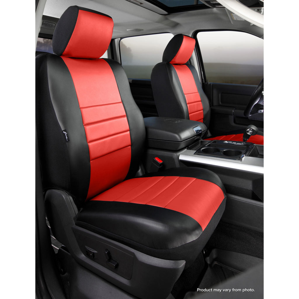 FIA-SL69-76 RED | Red Center Panel/Black Side Panel Seat Cover