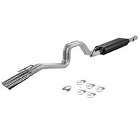 Flowmaster 817400 Cat-back - Dual Same Side Exit - American Thunder - Mod/Agg Sound