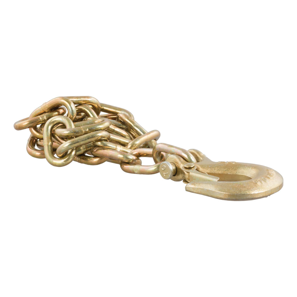 35" Safety Chain with 1 Clevis Hook (12600 lbs Yellow Zinc)
