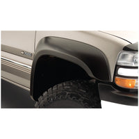 Bushwacker 40938-02 Black Extend-A-Fender Style Smooth Finish 4-Piece Fender Flare Set for 2007-2013 Silverado 1500; 2007-2014 Silverado 2500 HD/3500 HD (Excludes Dually); Fits 78 78.7/97.6 In. Bed