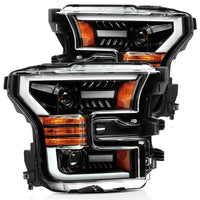 LED Projector Headlights Plank Style Design Jet Black