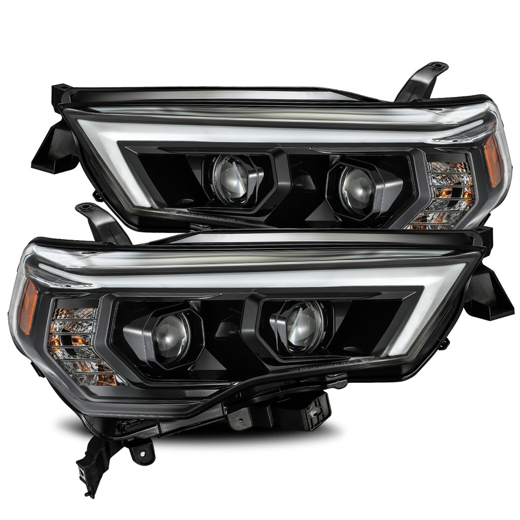 LED Projector Headlights Plank Style Design Midnight Black